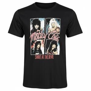 Men's American Classics Motley Crue Shout at the Devil Black T-Shirt - Small